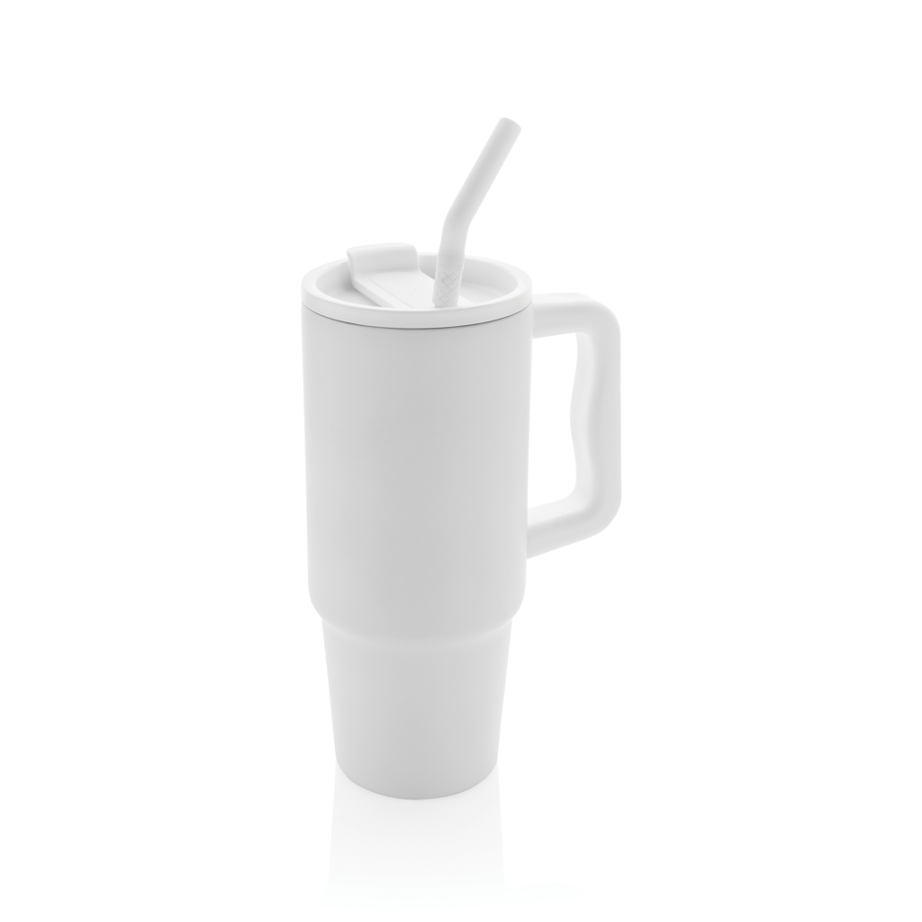 [KX1114082] Mug 900ml en acier inoxydable recyclé Embrace RCS (blanc)