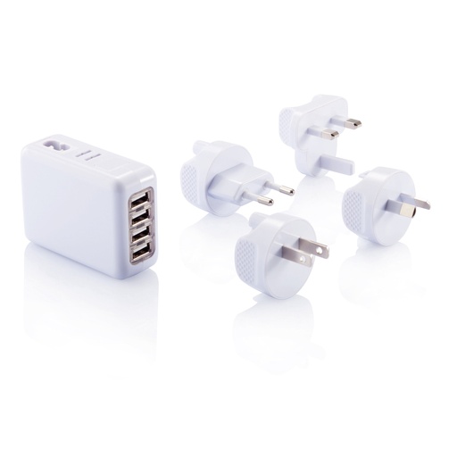 [KX101235] Adaptateur de voyage avec 4 ports USB