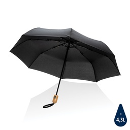 Parapluie 21" automatique rPET 190T et bambou Impact AWARE™