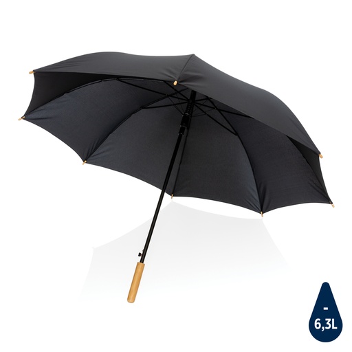 Parapluie 27" en rPET et bambou ouverture auto Impact AWARE™