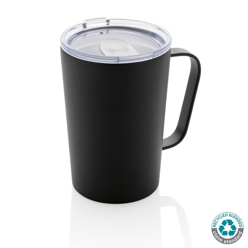 Mug moderne en acier inoxydable recyclé RCS avec couvercle