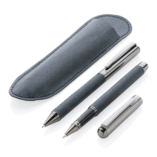 [KX140864] Parure de stylos en cuir recyclé