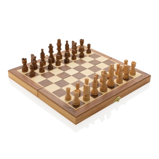 [KX030130] Jeu d'échecs pliable en bois FSC®