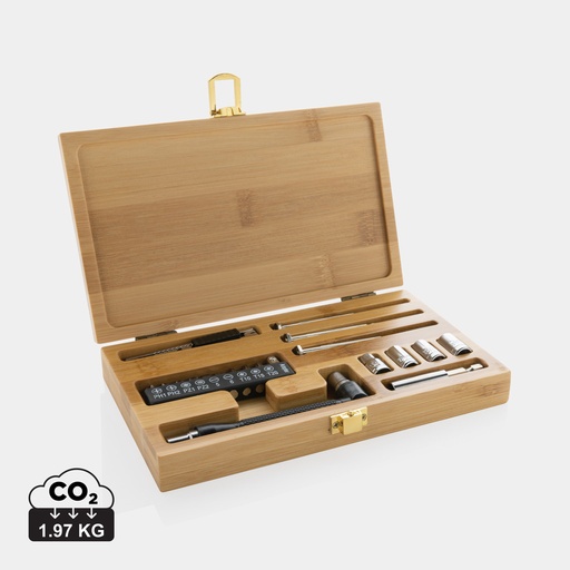 [KX050652] Ensemble d'outils en bambou 21 pièces Carvine