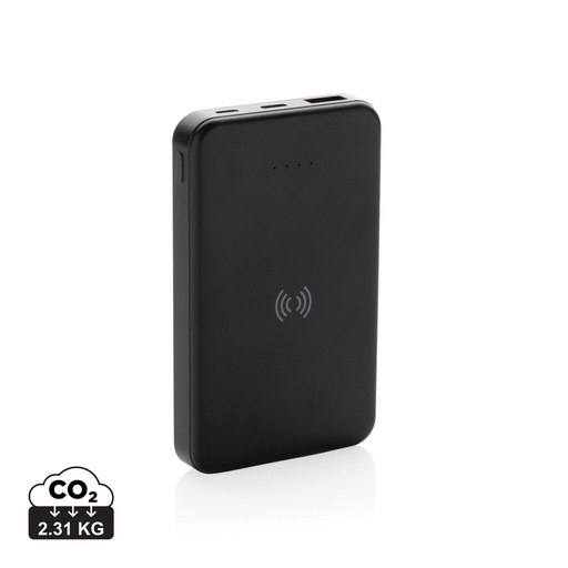 Powerbank 5000mAh avec induction 5W en plastique recyclé RCS