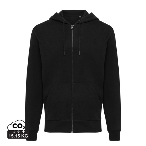 [KX12441856] Sweat à capuche avec zip en coton recyclé Iqoniq Abisko