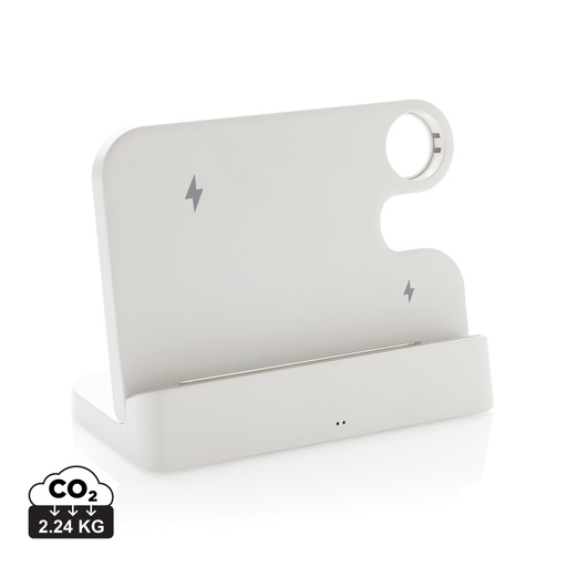 [KX090625] Double chargeur 15W en plastique RCS avec emplacement iWatch