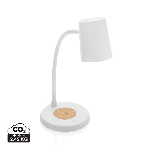 [KX090632] Lampe de bureau 15W  en liège et plastique RCS Zenara