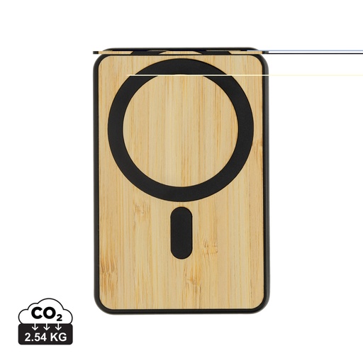 Powerbank 5000mAh et 5W en bambou et ABS RCS Zen