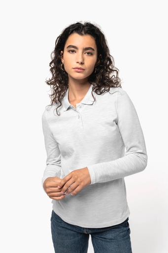 Polo manches longues femme