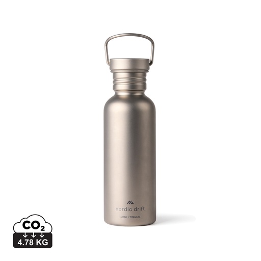 [KX1137032] Bouteille d'eau 600ml ultra légère titane Nordic Drift Trail