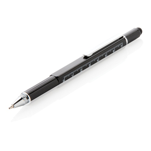 Stylo outil 5 en 1 en aluminium